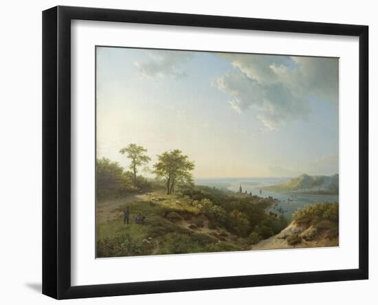 View over Heidelberg, 1837-Barend Cornelis Koekkoek-Framed Giclee Print