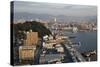 View over Hiroshima Port, Ujina Island, Hiroshima, Western Honshu, Japan, Asia-Stuart Black-Stretched Canvas