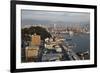 View over Hiroshima Port, Ujina Island, Hiroshima, Western Honshu, Japan, Asia-Stuart Black-Framed Photographic Print