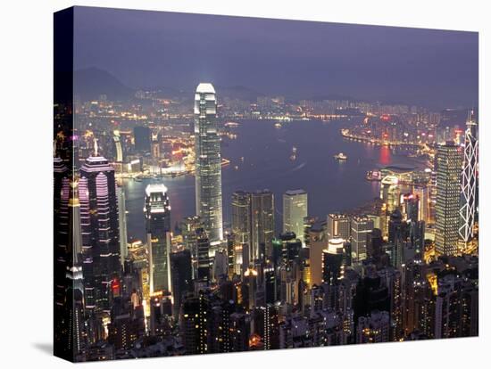View over Hong Kong from Victoria Peak-Andrew Watson-Stretched Canvas