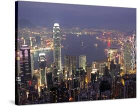 View over Hong Kong from Victoria Peak-Andrew Watson-Stretched Canvas