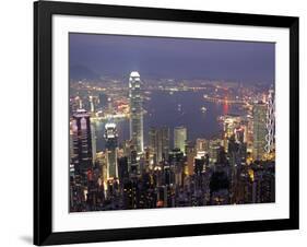 View over Hong Kong from Victoria Peak-Andrew Watson-Framed Photographic Print