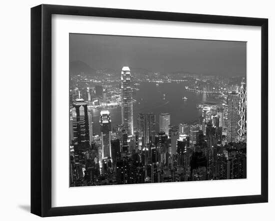 View over Hong Kong from Victoria Peak-Andrew Watson-Framed Photographic Print