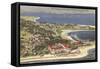 View over Hotel del Coronado, San Diego, California-null-Framed Stretched Canvas