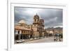 View over Iglesia De La Compania De Jesus Church and La Merced Church, Cuzco, Peru, South America-Yadid Levy-Framed Photographic Print