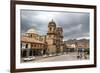 View over Iglesia De La Compania De Jesus Church and La Merced Church, Cuzco, Peru, South America-Yadid Levy-Framed Photographic Print