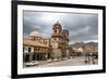 View over Iglesia De La Compania De Jesus Church and La Merced Church, Cuzco, Peru, South America-Yadid Levy-Framed Photographic Print