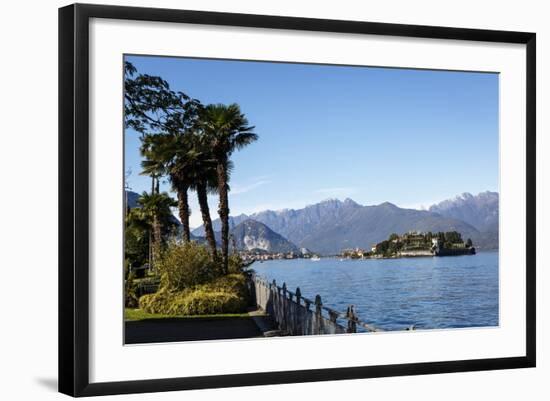View over Isola Bella, Borromean Islands, Lake Maggiore, Italian Lakes, Piedmont, Italy, Europe-Yadid Levy-Framed Photographic Print