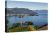 View over Isola Bella, Borromean Islands, Lake Maggiore, Italian Lakes, Piedmont, Italy, Europe-Yadid Levy-Stretched Canvas