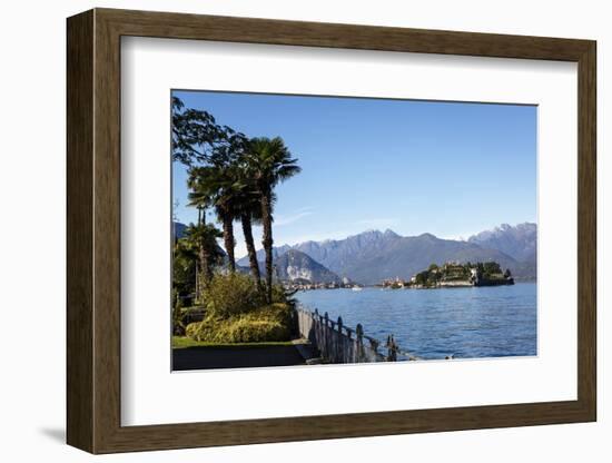 View over Isola Bella, Borromean Islands, Lake Maggiore, Italian Lakes, Piedmont, Italy, Europe-Yadid Levy-Framed Photographic Print