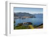 View over Isola Bella, Borromean Islands, Lake Maggiore, Italian Lakes, Piedmont, Italy, Europe-Yadid Levy-Framed Photographic Print