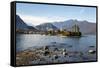 View over Isola Superiore (Isola Dei Pescatori) from Isola Bella-Yadid Levy-Framed Stretched Canvas