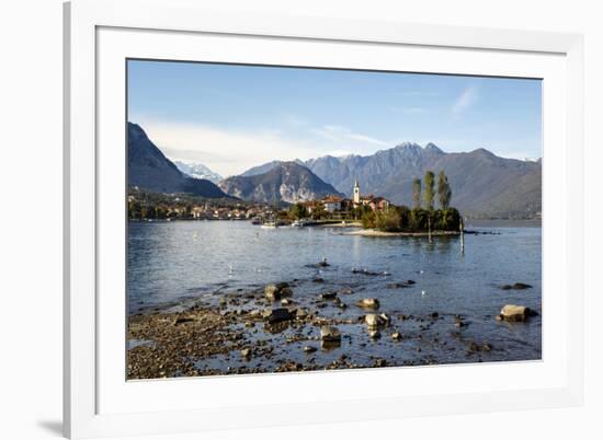 View over Isola Superiore (Isola Dei Pescatori) from Isola Bella-Yadid Levy-Framed Photographic Print