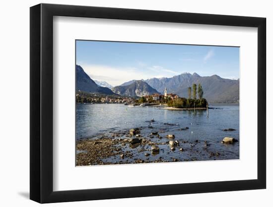 View over Isola Superiore (Isola Dei Pescatori) from Isola Bella-Yadid Levy-Framed Photographic Print