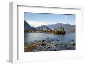 View over Isola Superiore (Isola Dei Pescatori) from Isola Bella-Yadid Levy-Framed Photographic Print