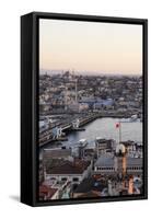 View over Istanbul Skyline from the Galata Tower at Sunset, Beyoglu, Istanbul, Turkey-Ben Pipe-Framed Stretched Canvas