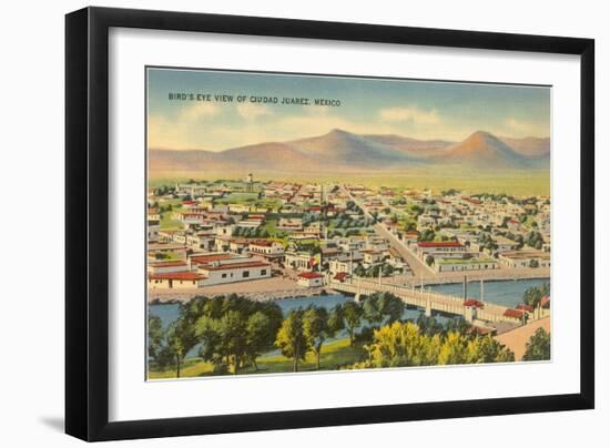 View over Juarez, Mexico-null-Framed Art Print