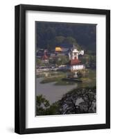 View Over Kandy Lake to the Temple of the Tooth, Kandy, Unesco Heritage Site, Sri Lanka, Asia-Gavin Hellier-Framed Photographic Print