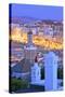 View over Kasbah to Tangier, Tangier, Morocco, North Africa-Neil Farrin-Stretched Canvas