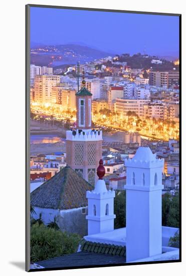 View over Kasbah to Tangier, Tangier, Morocco, North Africa-Neil Farrin-Mounted Photographic Print