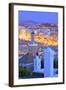 View over Kasbah to Tangier, Tangier, Morocco, North Africa-Neil Farrin-Framed Photographic Print