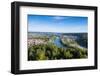 View over Kehlheim and the River Danube from the Befreiungshalle-Michael Runkel-Framed Photographic Print