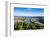 View over Kehlheim and the River Danube from the Befreiungshalle-Michael Runkel-Framed Photographic Print