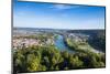 View over Kehlheim and the River Danube from the Befreiungshalle-Michael Runkel-Mounted Photographic Print