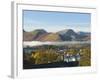 View Over Keswick to Catbells, Causey Pike, Robinson, Lake District, Cumbria, England-James Emmerson-Framed Photographic Print