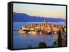 View over Korcula Town, Korcula, Dalmatia, Croatia-Neil Farrin-Framed Stretched Canvas