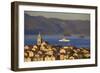 View over Korcula Town, Korcula, Dalmatian Coast, Croatia, Europe,-Neil Farrin-Framed Photographic Print