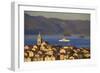 View over Korcula Town, Korcula, Dalmatian Coast, Croatia, Europe,-Neil Farrin-Framed Photographic Print