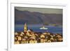 View over Korcula Town, Korcula, Dalmatian Coast, Croatia, Europe,-Neil Farrin-Framed Photographic Print