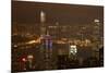 View over Kowloon, Victoria Harbor, and Central, from Victoria Peak, Hong Kong, China-David Wall-Mounted Premium Photographic Print