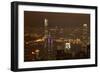 View over Kowloon, Victoria Harbor, and Central, from Victoria Peak, Hong Kong, China-David Wall-Framed Photographic Print