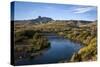 View over Lago Huechulafquen, Lanin National Park, Patagonia, Argentina, South America-Yadid Levy-Stretched Canvas