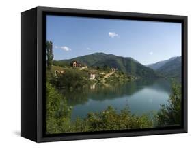 View Over Lake and Mountains, Near Konjic, Bosnia, Bosnia-Herzegovina-Graham Lawrence-Framed Stretched Canvas