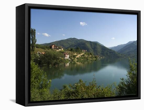 View Over Lake and Mountains, Near Konjic, Bosnia, Bosnia-Herzegovina-Graham Lawrence-Framed Stretched Canvas