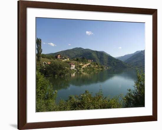 View Over Lake and Mountains, Near Konjic, Bosnia, Bosnia-Herzegovina-Graham Lawrence-Framed Photographic Print