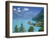View Over Lake Brienz to Iseltwald, Switzerland-Simon Harris-Framed Photographic Print