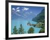 View Over Lake Brienz to Iseltwald, Switzerland-Simon Harris-Framed Photographic Print