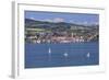 View over Lake Constance to Ueberlingen, Lake Constance, Baden-Wurttemberg, Germany, Europe-Markus Lange-Framed Photographic Print