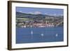 View over Lake Constance to Ueberlingen, Lake Constance, Baden-Wurttemberg, Germany, Europe-Markus Lange-Framed Photographic Print