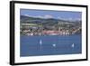 View over Lake Constance to Ueberlingen, Lake Constance, Baden-Wurttemberg, Germany, Europe-Markus Lange-Framed Photographic Print
