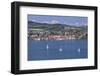 View over Lake Constance to Ueberlingen, Lake Constance, Baden-Wurttemberg, Germany, Europe-Markus Lange-Framed Photographic Print