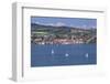 View over Lake Constance to Ueberlingen, Lake Constance, Baden-Wurttemberg, Germany, Europe-Markus Lange-Framed Photographic Print