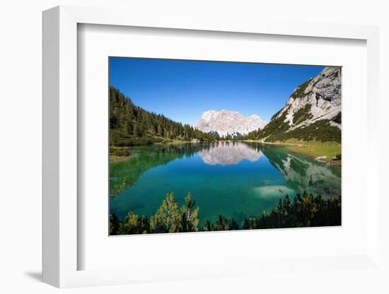 View over Lake Seebensee, Alps, Tirol, Austria-Konrad Wothe-Framed Photographic Print