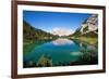 View over Lake Seebensee, Alps, Tirol, Austria-Konrad Wothe-Framed Photographic Print