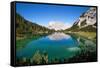 View over Lake Seebensee, Alps, Tirol, Austria-Konrad Wothe-Framed Stretched Canvas