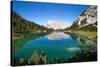 View over Lake Seebensee, Alps, Tirol, Austria-Konrad Wothe-Stretched Canvas